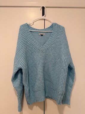 Light Blue oversized Knit Sweater